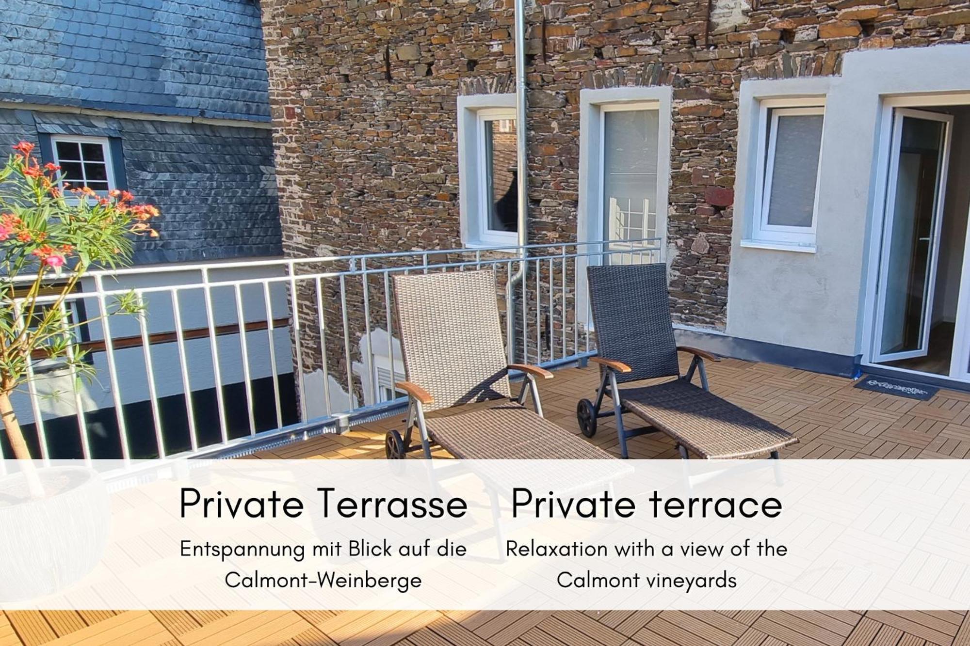 Winzerhaus Am Calmont - Terrasse Der Ruhe Apartamento Bremm Exterior foto